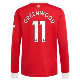 Fußballtrikots Manchester United Mason Greenwood 11 2021-2022 Langarm Heimtrikotsatz kaufen